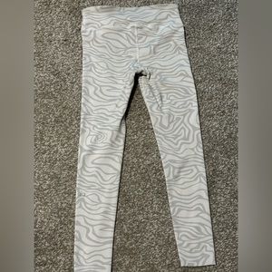 Alo cream animal printed leggings XS